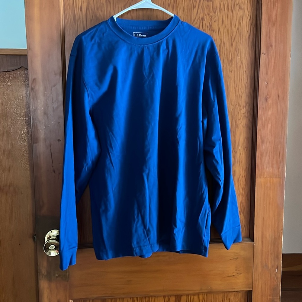 L.L Bean, like new, blue, long sleeve